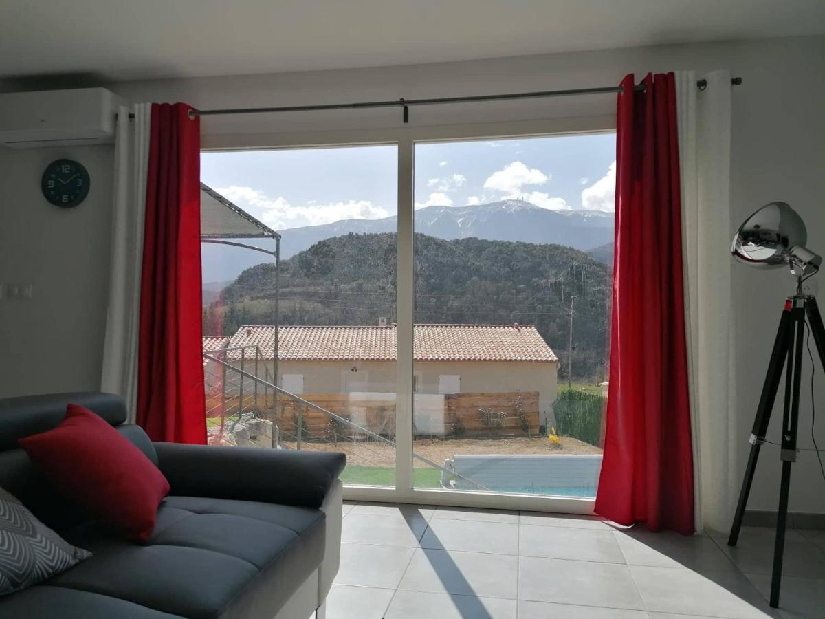 Les Villas Dorees - Villa Soleil Face Au Mont Ventoux Plaisians Exteriör bild