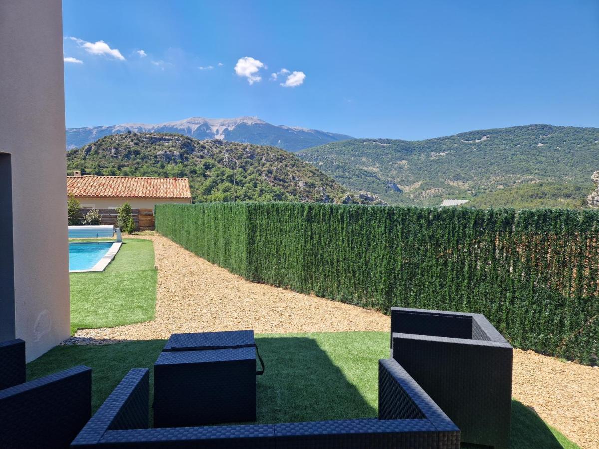 Les Villas Dorees - Villa Soleil Face Au Mont Ventoux Plaisians Exteriör bild